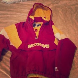 Vintage Redskins Starter Jacket with Front Pouch